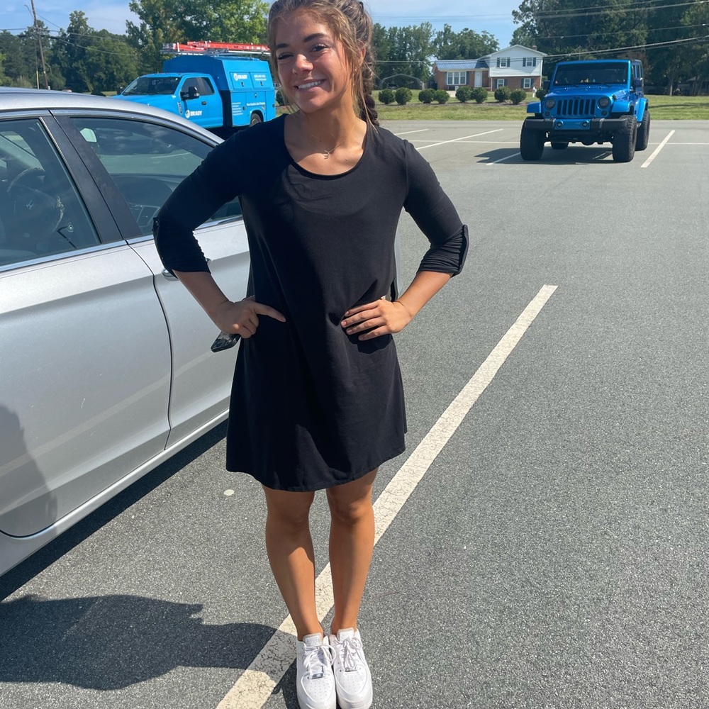 Black long sleeve dress